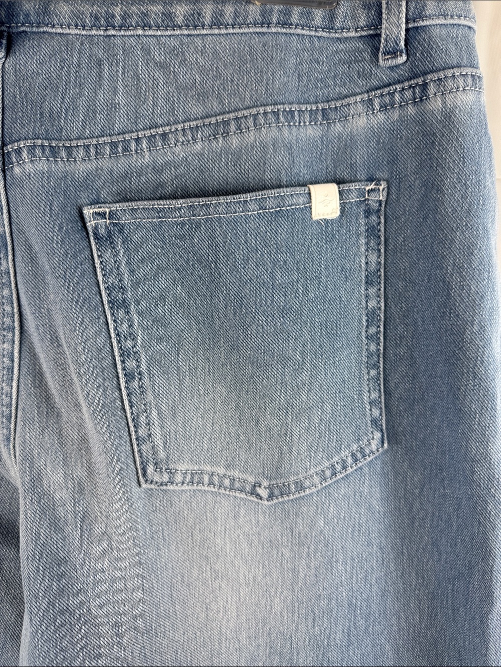 Halara Flex Denim Wide Leg Jeans Medium Stretch High Rise Light Wash - Picture 6 of 13